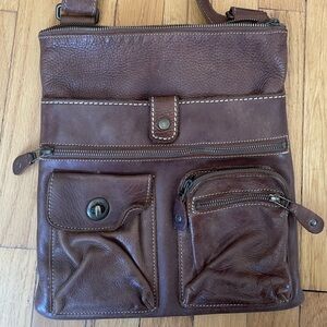 Roots Venetian Village Tribe Leather Purse